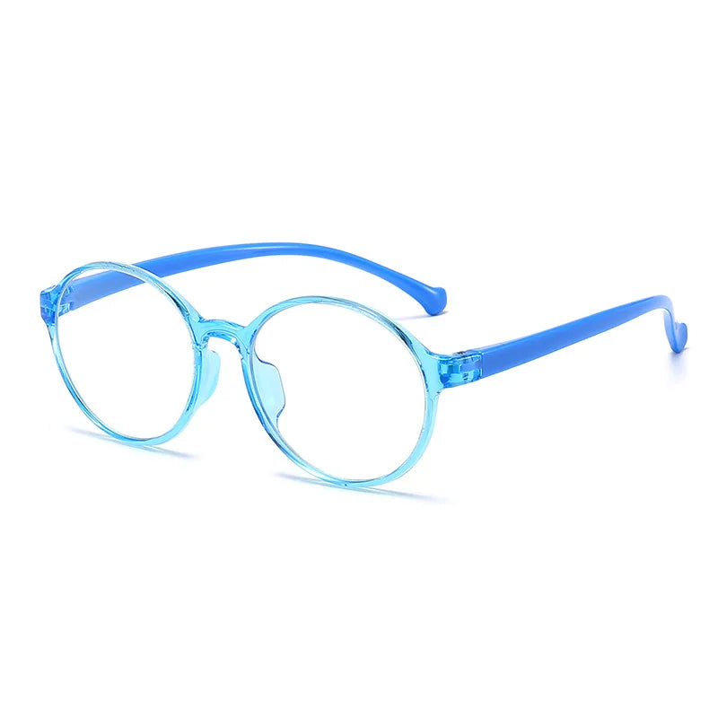 Anti Blue Light Glasses Kids round Silicone Custom Myopic Glasses Boys Girls Optic Prescription Blue Light Blocking Glasses