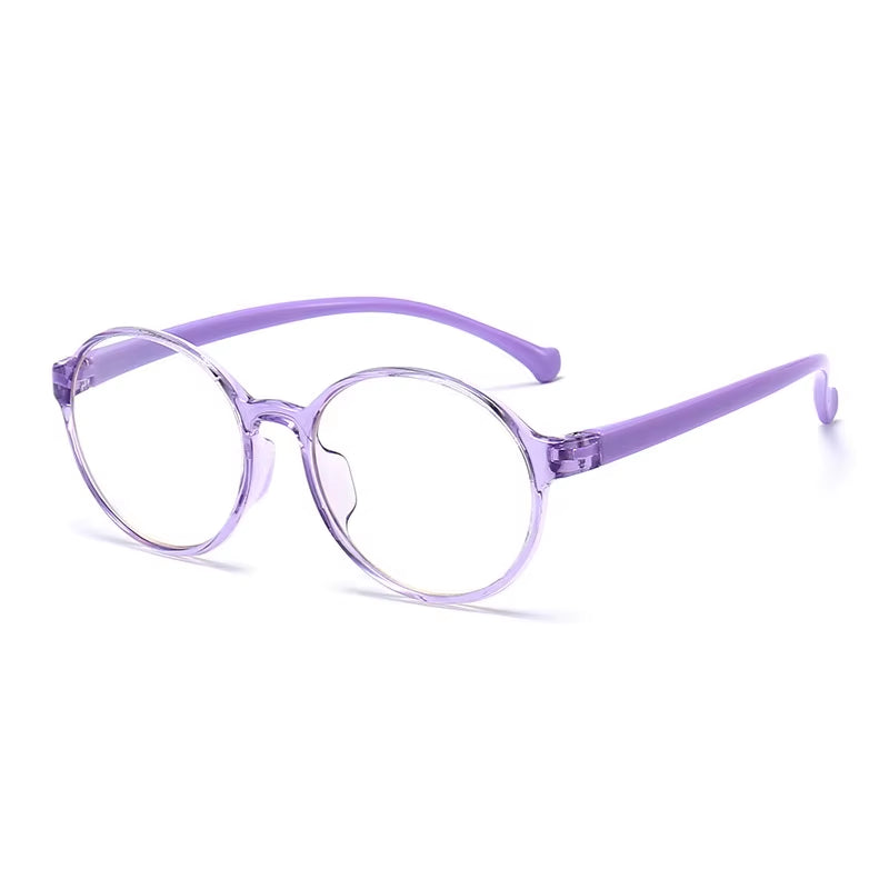 Anti Blue Light Glasses Kids round Silicone Custom Myopic Glasses Boys Girls Optic Prescription Blue Light Blocking Glasses