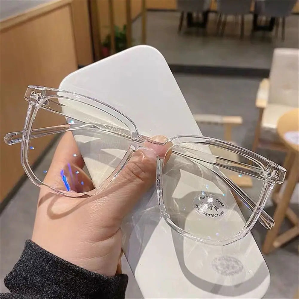 Trend Big Square anti Blue Light Glasses Women'S Glasses Computer Goggles Glasses Transparent Optical Spectacle Eyeglass