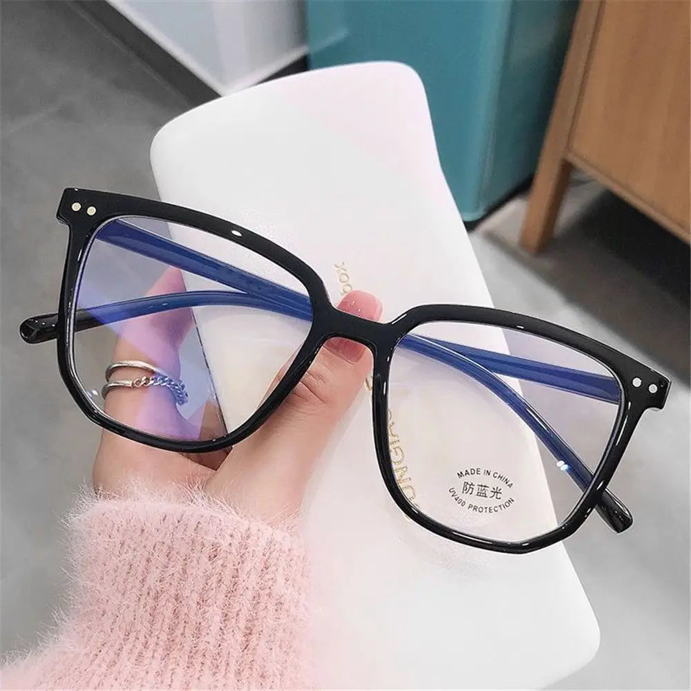 Trend Big Square anti Blue Light Glasses Women'S Glasses Computer Goggles Glasses Transparent Optical Spectacle Eyeglass