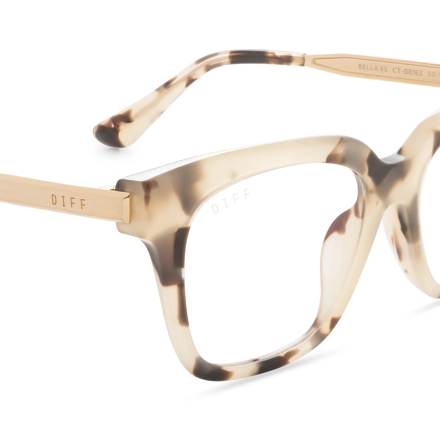 BELLA XS - CREAM TORTOISE + BLUE LIGHT GLASSES