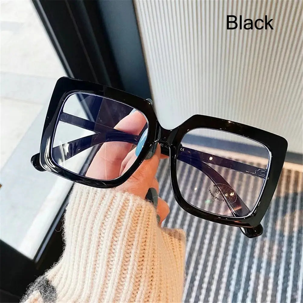 Trend Big Square anti Blue Light Glasses Women'S Glasses Computer Goggles Glasses Transparent Optical Spectacle Eyeglass
