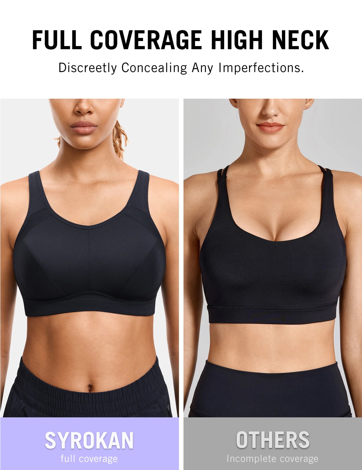 Women High Support Full Coverage Plus Size Sports Bras  No Padded Wireless Bras Running Fitness Lady Sportwear Tops