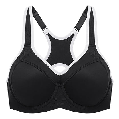 Sports Bra Women Push Up Full Support High Impact Racerback Lined Underwire New Undrwear Bras Shockproof
