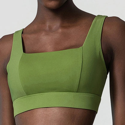 Women Sexy Sports Underwear Breathable Soft Nylon Gym Yoga Bra Running Crop Tops With Fixed Chest Pads Female Workout Clothing