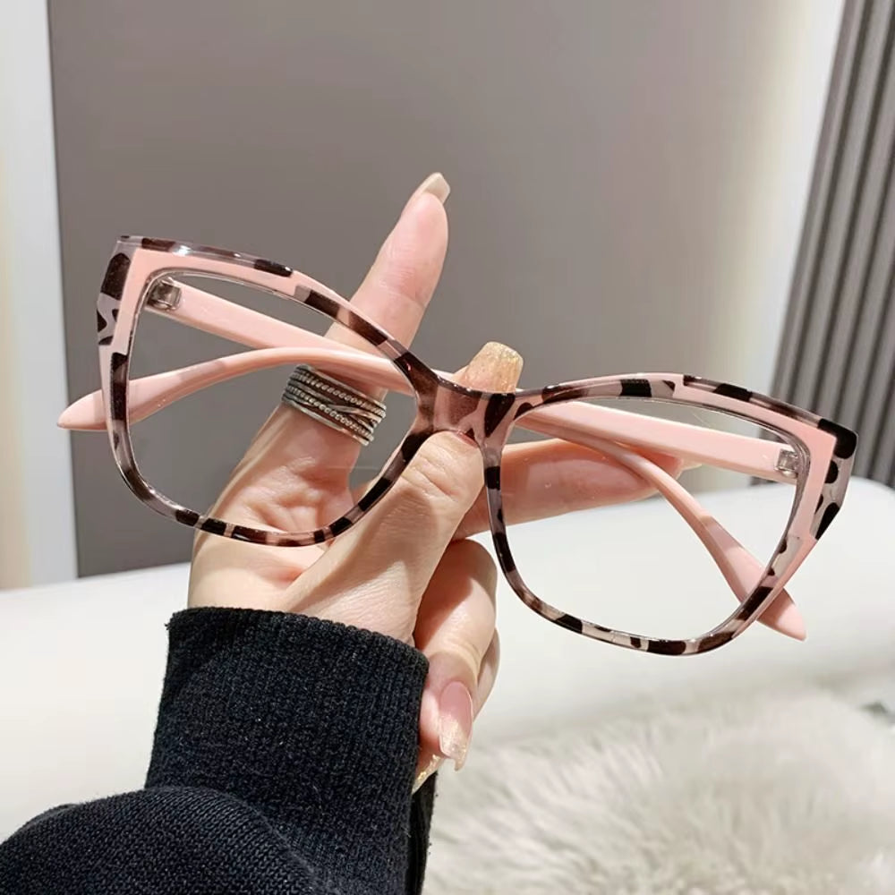 Trend Big Square anti Blue Light Glasses Women'S Glasses Computer Goggles Glasses Transparent Optical Spectacle Eyeglass
