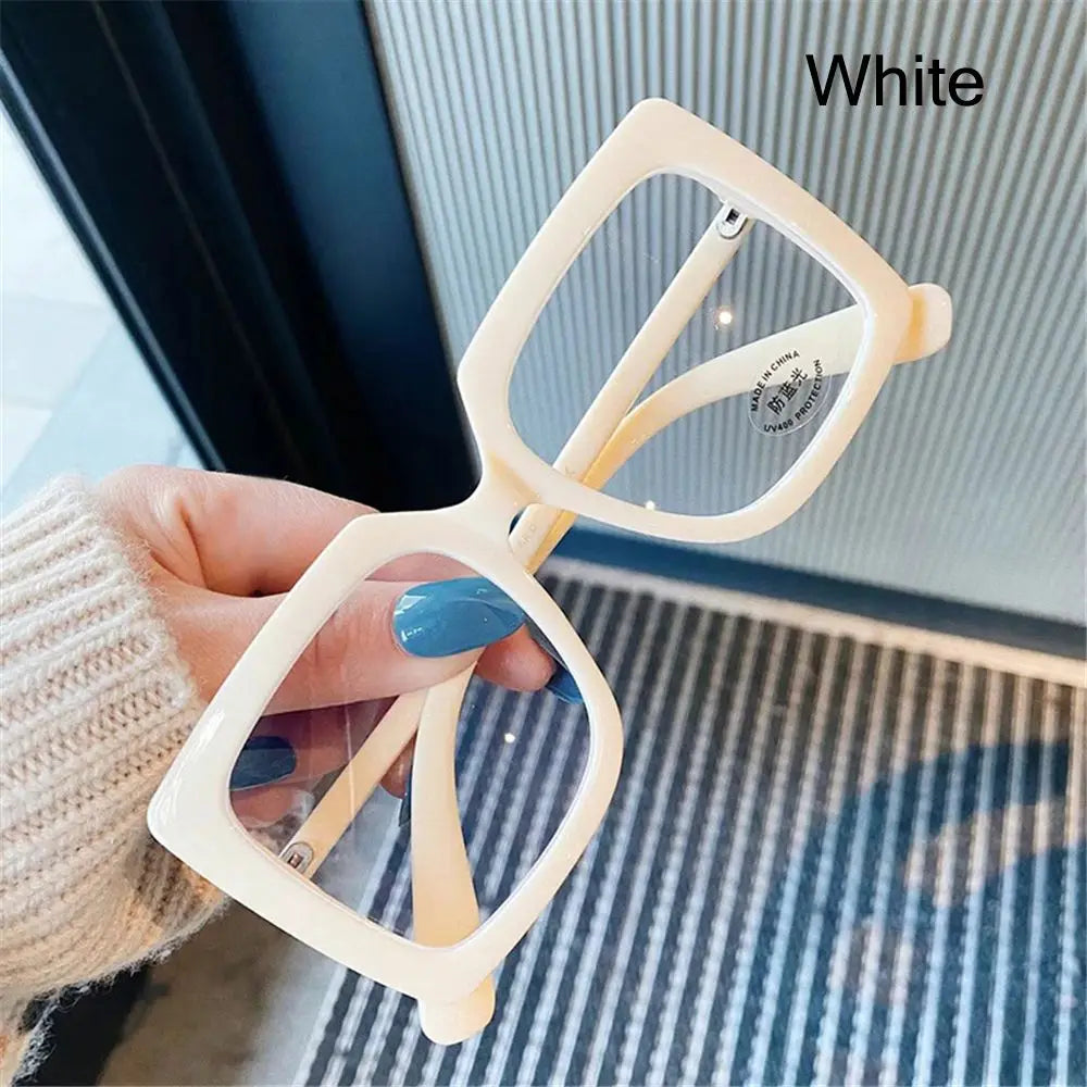 Trend Big Square anti Blue Light Glasses Women'S Glasses Computer Goggles Glasses Transparent Optical Spectacle Eyeglass