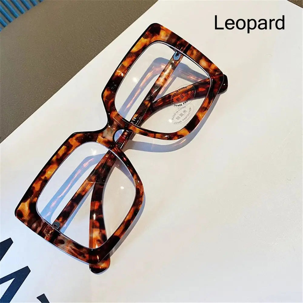 Trend Big Square anti Blue Light Glasses Women'S Glasses Computer Goggles Glasses Transparent Optical Spectacle Eyeglass